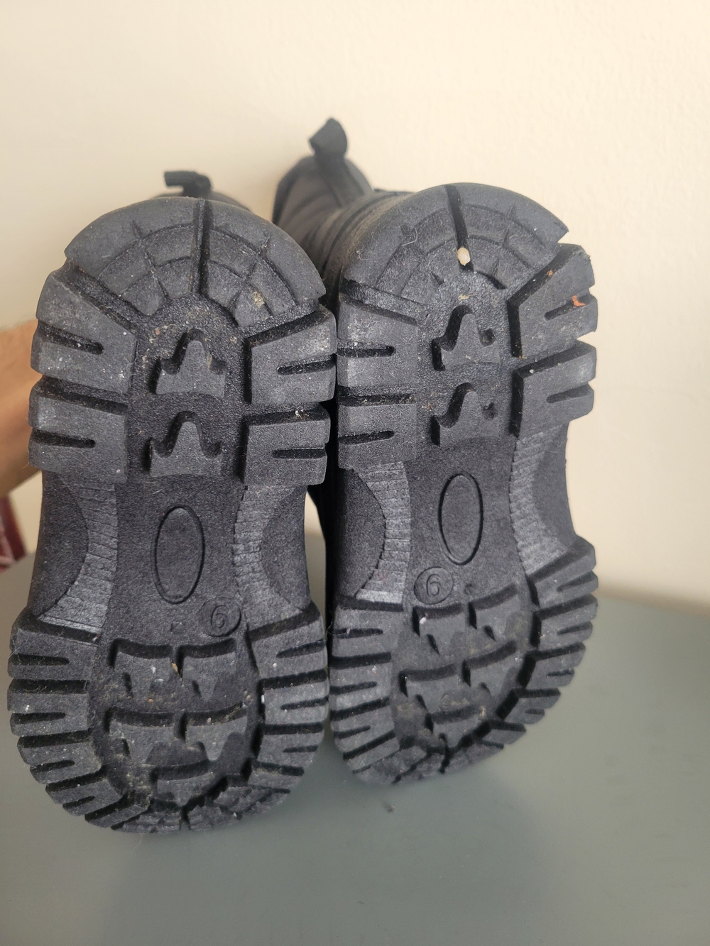 Kids Black Winter Boots - Durable Tread